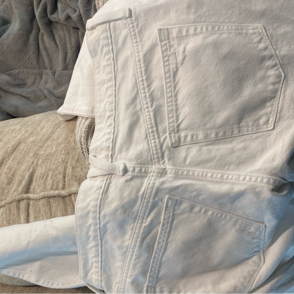 J. Crew Slouchy boyfriend jean White with distressing - Picture 8 of 8